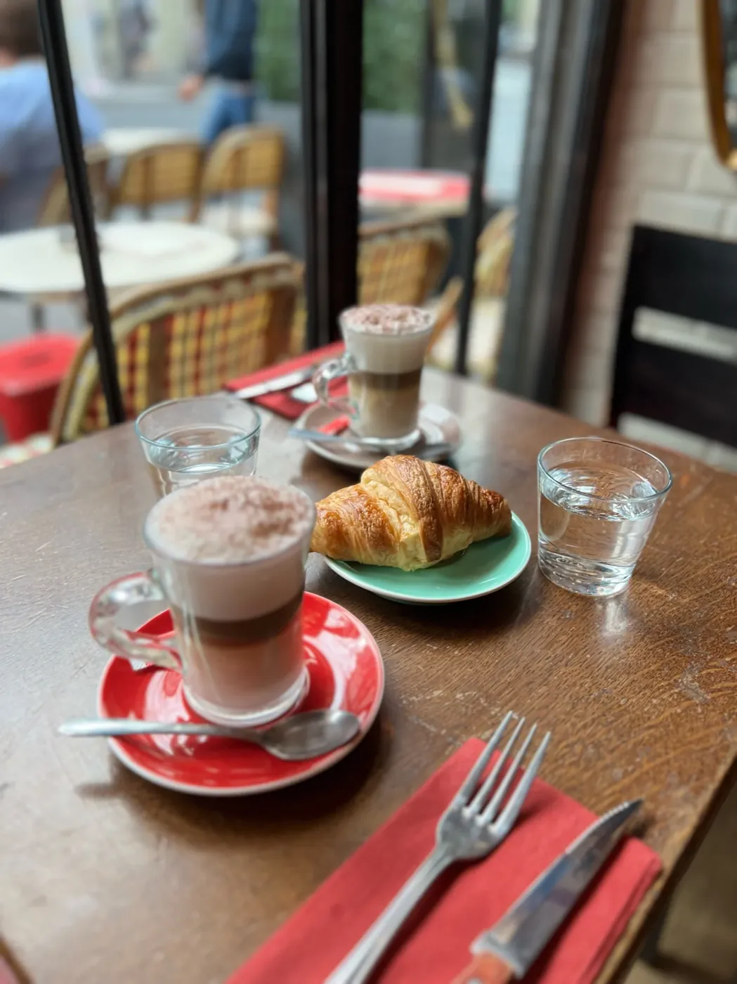 Café crème et croissant