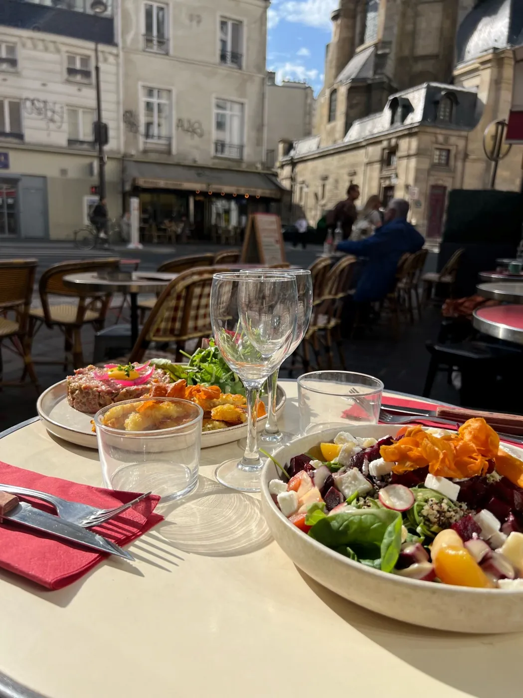 Dîner en terrasse